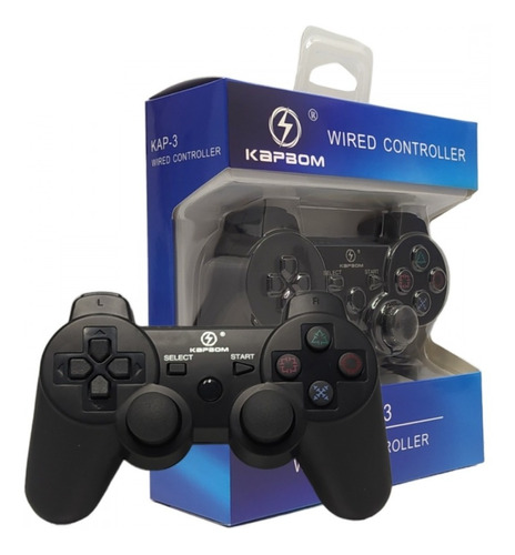 Controle Sem Fio Compatível Com Ps3 Cor Preto