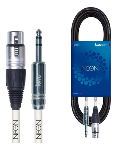 Cable Patcheo Kwc Neon Canon Hembra A Plug Stereo 1,5 Metros