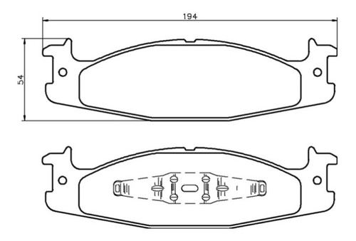 Pastilla Freno Delantero Ford E150 Econoline 1994-2002 Foto 2