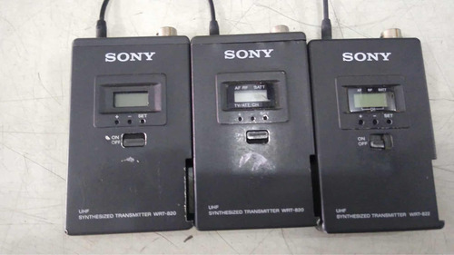 3 Microfones Sem Fio Sony Wrt-820a Wrt-822b