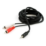 Cable De Audio 2rca A 3,5 1.8 Mts Negro - Dinax