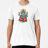 Remera Camiseta De Yoga De Meditación Espiritual De Ganesha 