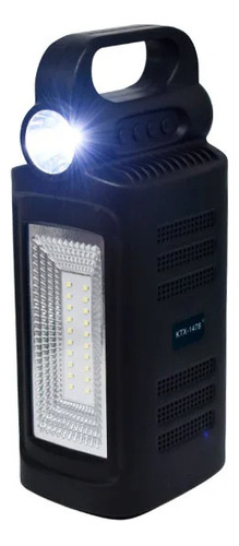 Bocina Bluetooth Ktx-1478 3´´ 2 Linternas Y Panel Solar 