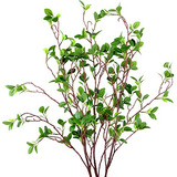 3 Paquetes De 45  Ramas De Ficus Artificial, Ramas Verd...