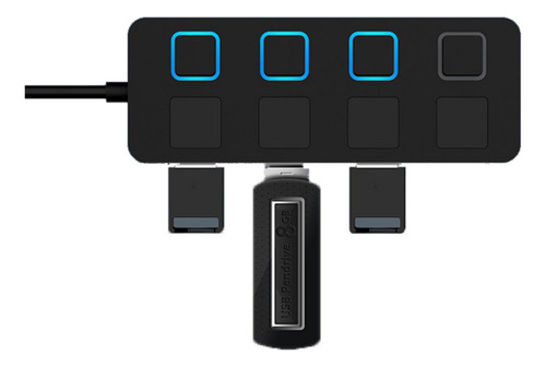 Adaptador Extensor Rápido F Multi De 4 Puertos Usb Hub 3.0/2