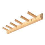 Perchero De Madera Natural (6 #mold) Para Colgar En La Pared