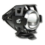 Faro Auxiliar Moto Redondo Cree Led U5 Optica Universal