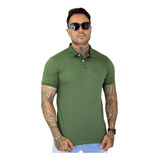 Camisa Polo Masculina Slim Básica Camiseta Premium Lisa