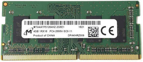 Memoria Ram 4 Gb Crucial Micron 2666mhz Ddr4