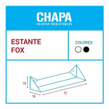Estante Flotante Fox Origami Chapa Objetos