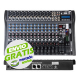 Consola Mixer Con Interfaz Usb Moon Mc16usb 16 Canales Cuota