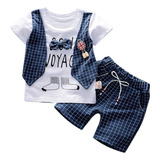Camiseta R Baby Suit Boys Gentleman Bow, Blusas, Shorts, Cal