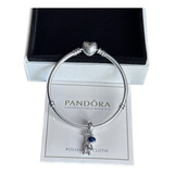 Pandora Original Pulsera Corazón Y Charm Astronauta S925 Ale