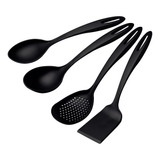 Kit De Utensilios Para Cozinha Tramontina 4 Peças Preto