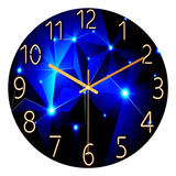 Reloj De Pared Moderno De Cuarzo 12 In Con Diseño Geométrico