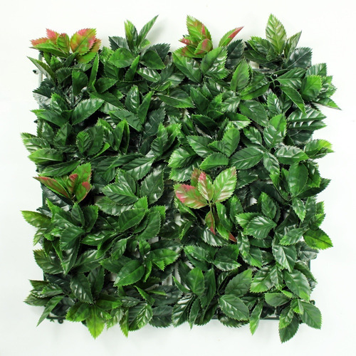 Jardin Vertical Muro Verde Artificial Piper Red 50x50