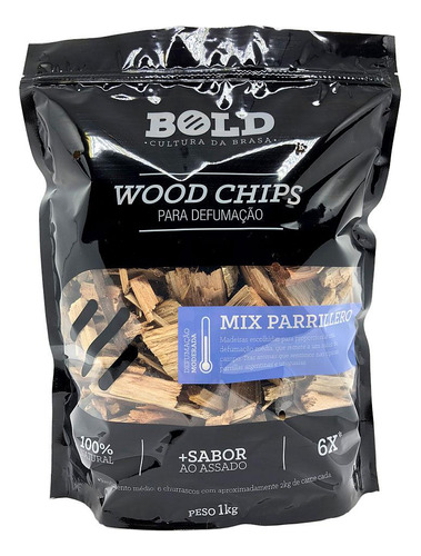Wood Chips Para Defumação - Mix Parrillero 1kg