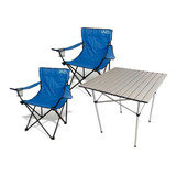 Silla Director Camping + Mesa De Aluminio