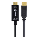 Cabo Displayport 1.3 Para Hdmi 2.0 4k 30hz Ultra Hd 2 Metro