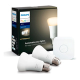 Kit Philips Hue White 2 Ampolletas Led + Bridge