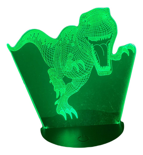 Lámpara 3d Touch T-rex Jurassic Park Dino Rgb Con Control