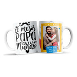Taza Personalizada Día Del Padre Con Su Foto V Model /regalo