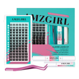 Amzgirl - Kit De Extensiones De Pestanas Para Bricolaje, 84