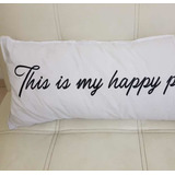 Almohadón 40 Cm  X 80 Cm Tipo Almohada Con Frase Innova Casa