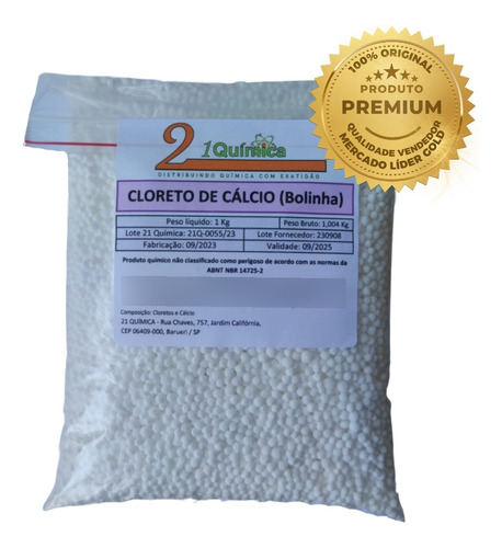 Cloreto De Cálcio Em Bolinhas Antimofo 1kg + Laudo