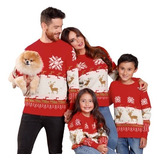 Saco De Navidad Sueter  Sweater Familiar Rojo Adulto - Mujer