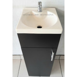 Tocador Gabinete Mueble Baño Lavabo Ovalin Bowl Mini Chico 