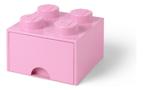 Lego Bloque Con Cajón Apilable Original Cajonera Soft Pink 