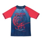 Polera Niño Manga Corta Uv 50+ H2o Wear Rojo