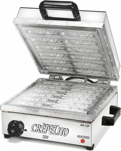 Crepeira Crepe Industrial 12 Cavidades Inox 2000w - Inovamaq