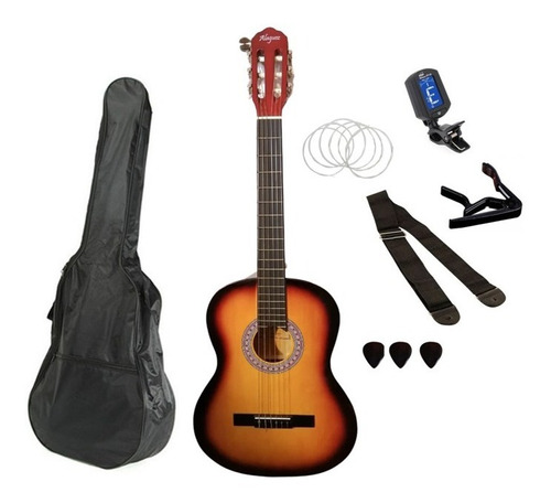 Kit Set Guitarra Clásica 39 Az39sset Sunburst Alaguez