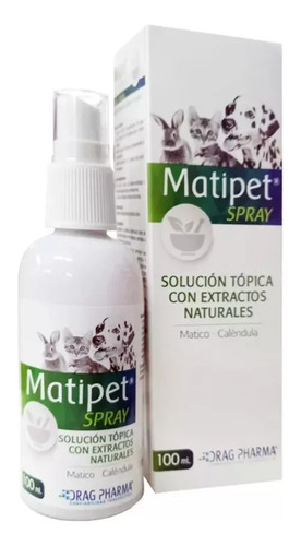 Matipet Spray Solución Tópica Cicatrizante Perro Gato 100ml 