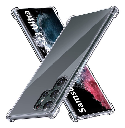 Carcasa Silicona Premium Para Samsung Galaxy S23 Ultra Transparente 