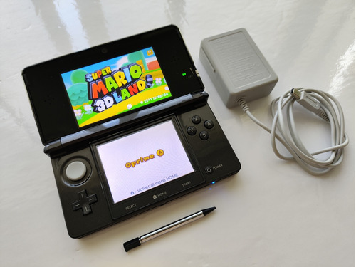 Consola Nintendo 3ds Negro Programada + Mem 32gb + Juegos