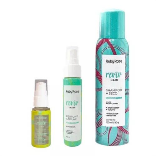 Combo Capilar Shampoo À Seco + Perfume + Booster Reviv Hair