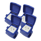 Pack X4 Cajas Capsulada Exterior Toma 10 Amp Exultt