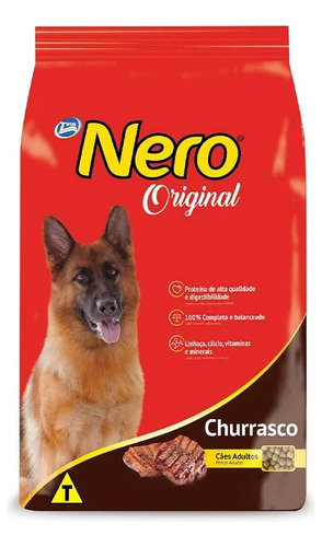 Ração Nero Para Cães Adultos Sabor Churrasco 15kg