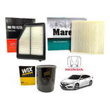 Kit 3 Filtros Aire Aceite Y Habitaculo Honda Civic 1.8 16v