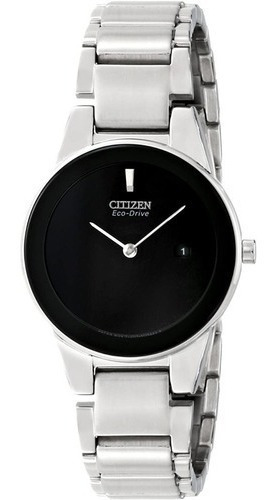 Reloj Citizen Ga105051e Ecodrive Acero Color De La Malla Plateado Color Del Bisel Plateado Color Del Fondo Blanco