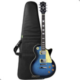 Guitarra Les Paul Strinberg Lps230 Sólido Tipo Gibson + Capa Cor Azul Material Do Diapasão Pau-rosa Orientação Da Mão Destro