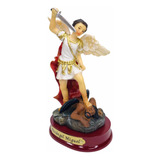 San Miguel Arcángel En Porcelana Italiana 11cm + Novena