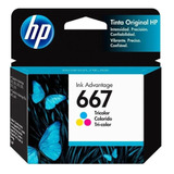 Cartucho Hp 667 Negro O Color Original 2374 2375 2376 2775