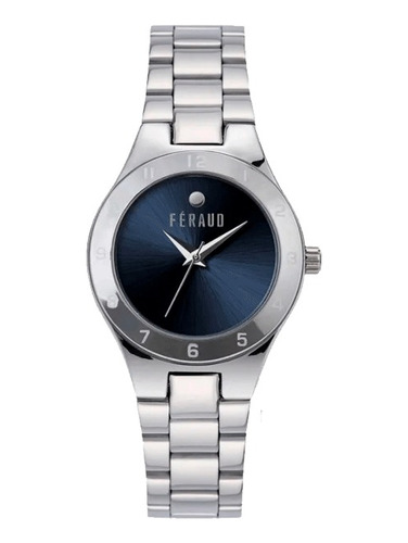 Reloj Feraud Mujer Acero Numeros Clasico Azul F5530 Lsla