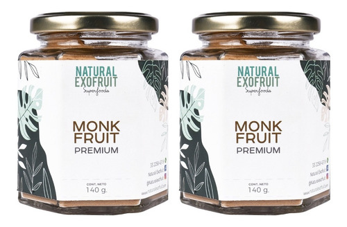 Kit 2pzas. Monk Fruit Fruta Del Monje Premium 100% Puro 140g