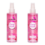 La Rive Crazy In Love Body Splash Corpo E Cabelo 200ml Kit 2 Unidades