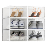 Set De 6 Cajas Organizadoras Para Zapatos, Apilables.